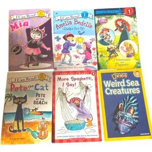 Scholastic I Can Read Book Lot of of 6 My First, Level 1 & Level 2